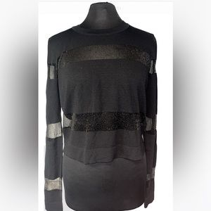 Andre blue women’s size L striped long sleeve top